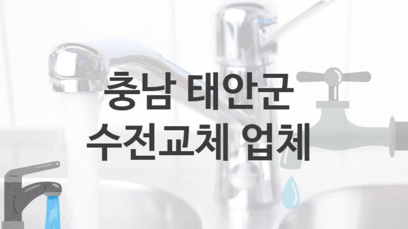 충남 태안군에서 수전 교체를 확실하게 작업하는 업체, 수전교체 비용