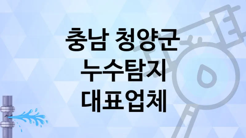 충남 청양군 누수탐지 신속 출동하는 업체 TOP 1