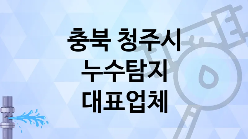 충북 청주시 전문 장비를 갖춘  누수탐지 업체 5