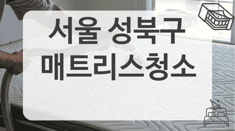 서울 성북구 침대 매트리스 청소 전문가 알아보세요!