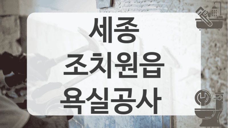 세종 조치원읍
욕실공사