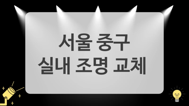 서울 중구
실내 조명 교체