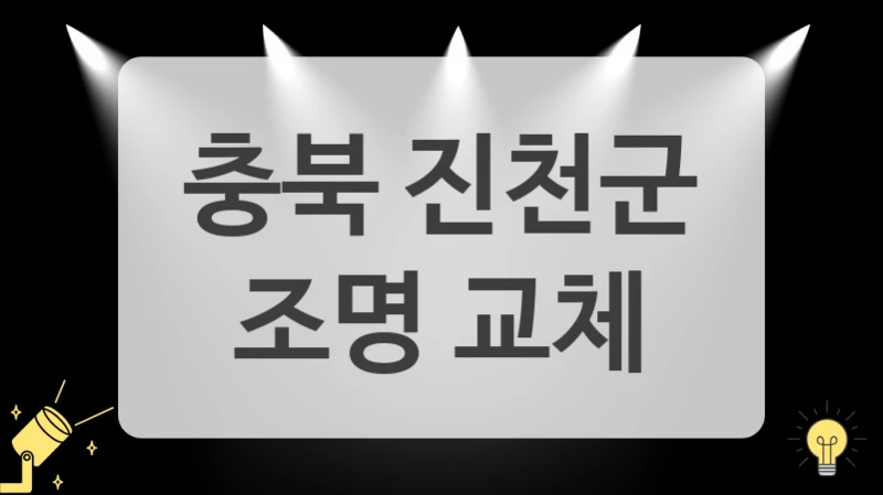 온라인으로 편하게 충북 진천군 LED 조명 교체 최저가 찾는 팁