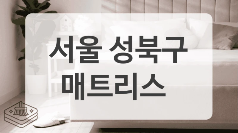 서울 성북구
매트리스