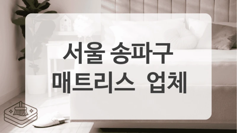 서울 송파구
매트리스  업체