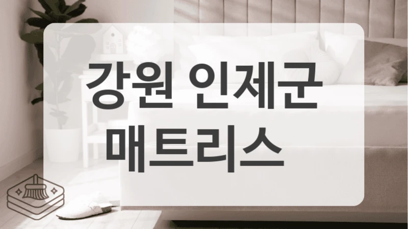 미세먼지 제거 침대 매트리스 청소, 강원 인제군 전문업체 선택하세요