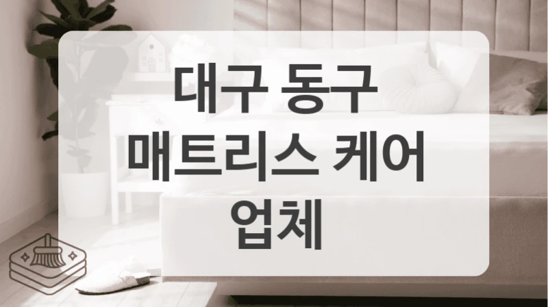 어떤 청소를 할지 모른다면 대구 동구 매트리스 청소 꼼꼼히 비교 후 선택하세요