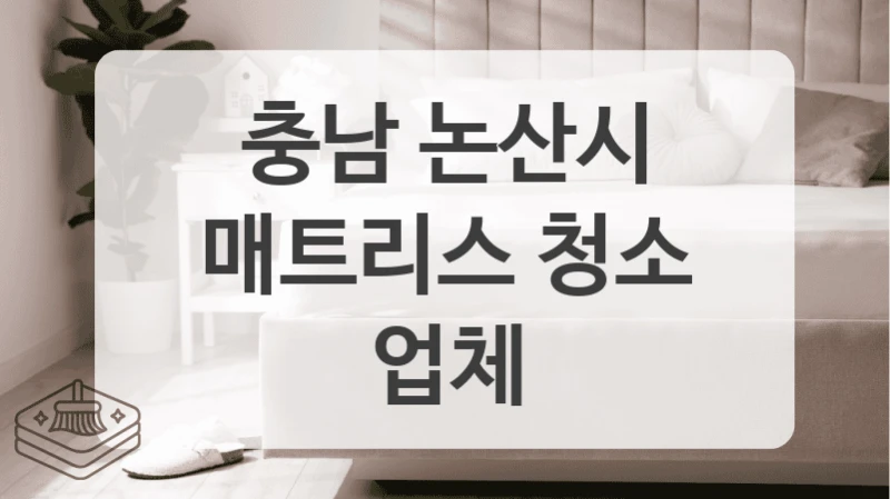 깊은 냄새 청소 비용 (충남 논산시 매트리스 청소업체)