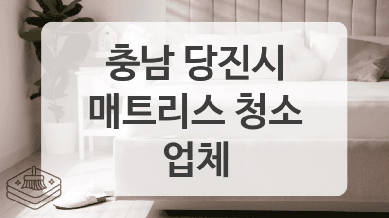 충남 당진시 매트리스 청소 최저가 및 전문 작업